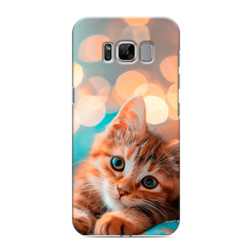 Силиконовый чехол на Samsung Galaxy S8 с принтом котик Силиконовый чехол на Samsung Galaxy S8 с принтом котик