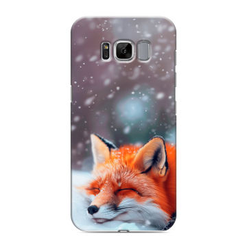 Силиконовый чехол на Samsung Galaxy S8 с принтом лиса