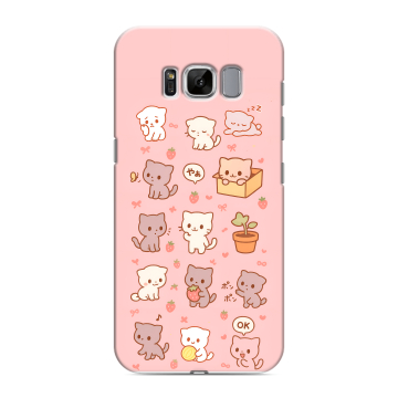 Силиконовый чехол на Samsung Galaxy S8 с принтом Hello Kitty Хелоу Кити