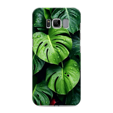 Силиконовый чехол на Samsung Galaxy S8 с принтом Листья