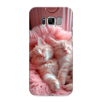 Силиконовый чехол на Samsung Galaxy S8 с принтом котята котики