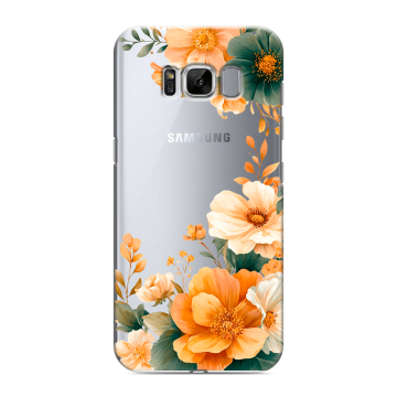 Силиконовый чехол на Samsung Galaxy S8 с принтом Цветы принт Силиконовый чехол на Samsung Galaxy S8 с принтом Цветы принт