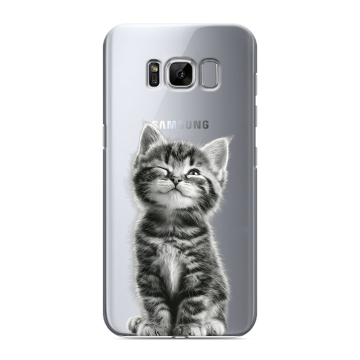 Силиконовый чехол на Samsung Galaxy S8 с принтом Котенок