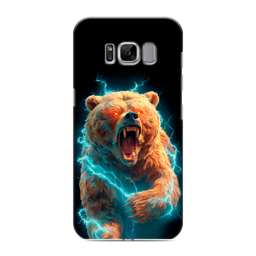 Силиконовый чехол на Samsung Galaxy S8 с принтом Медведь Силиконовый чехол на Samsung Galaxy S8 с принтом Медведь