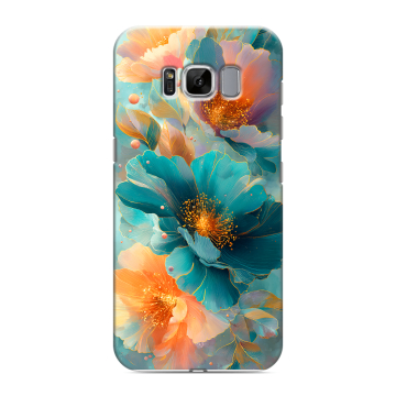 Силиконовый чехол на Samsung Galaxy S8 с принтом Цветы Силиконовый чехол на Samsung Galaxy S8 с принтом Цветы