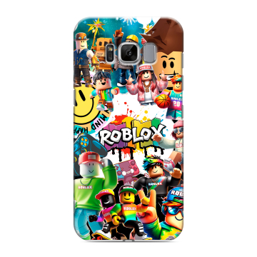 Силиконовый чехол на Samsung Galaxy S8 с принтом Roblox Роблокс