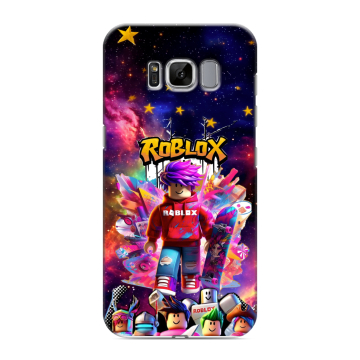 Силиконовый чехол на Samsung Galaxy S8 с принтом Roblox Роблокс