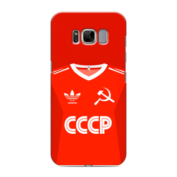 Силиконовый чехол на Samsung Galaxy S8 с принтом Флаг Герб СССР Силиконовый чехол на Samsung Galaxy S8 с принтом Флаг Герб СССР