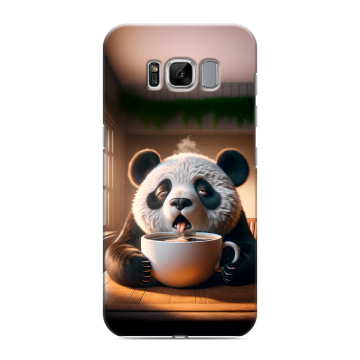 Силиконовый чехол на Samsung Galaxy S8 с принтом смешная панда