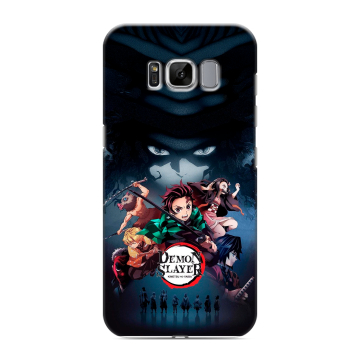 Силиконовый чехол на Samsung Galaxy S8 с принтом Demon Slayer Клинок рассекающий демонов