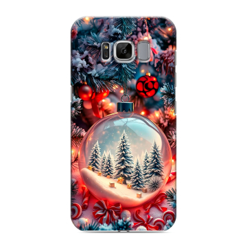 Силиконовый чехол на Samsung Galaxy S8 с принтом Новый год Силиконовый чехол на Samsung Galaxy S8 с принтом Новый год