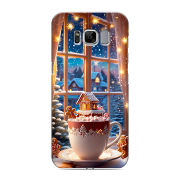 Силиконовый чехол на Samsung Galaxy S8 с принтом Новый год Силиконовый чехол на Samsung Galaxy S8 с принтом Новый год