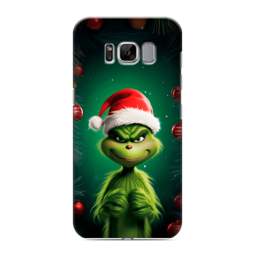 Силиконовый чехол на Samsung Galaxy S8 с принтом Гринч Новый год Рождество Силиконовый чехол на Samsung Galaxy S8 с принтом Гринч Новый год Рождество