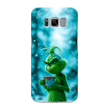 Силиконовый чехол на Samsung Galaxy S8 с принтом Новый год гринч Силиконовый чехол на Samsung Galaxy S8 с принтом Новый год гринч