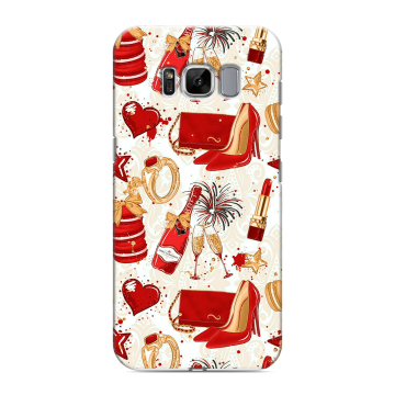 Силиконовый чехол на Samsung Galaxy S8 с принтом Новый год Силиконовый чехол на Samsung Galaxy S8 с принтом Новый год