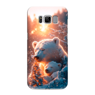 Силиконовый чехол на Samsung Galaxy S8 с принтом Новый год Силиконовый чехол на Samsung Galaxy S8 с принтом Новый год