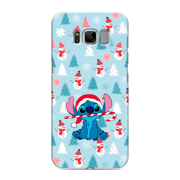 Силиконовый чехол на Samsung Galaxy S8 с принтом Стич Новый год Силиконовый чехол на Samsung Galaxy S8 с принтом Стич Новый год