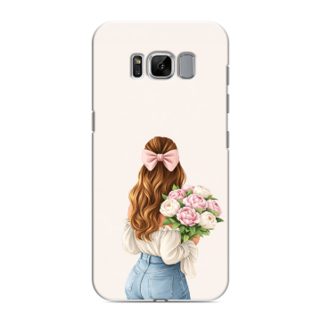 Силиконовый чехол на Samsung Galaxy S8 с принтом женский Силиконовый чехол на Samsung Galaxy S8 с принтом женский
