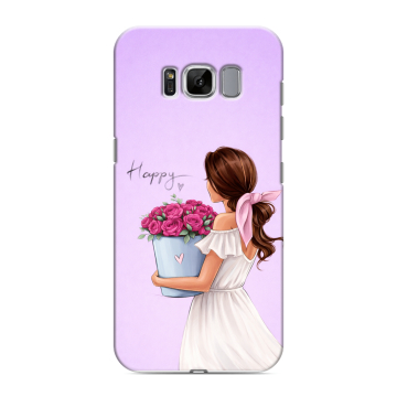 Силиконовый чехол на Samsung Galaxy S8 с принтом женский Силиконовый чехол на Samsung Galaxy S8 с принтом женский
