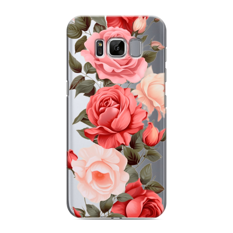 Силиконовый чехол на Samsung Galaxy S8 с принтом Розы Силиконовый чехол на Samsung Galaxy S8 с принтом Розы