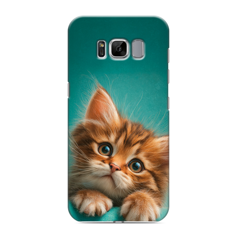 Силиконовый чехол на Samsung Galaxy S8 с принтом котенок Силиконовый чехол на Samsung Galaxy S8 с принтом котенок