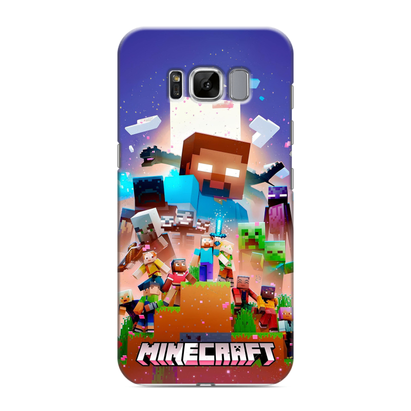 Силиконовый чехол на Samsung Galaxy S8 с принтом Майнкрафт Minecraft Силиконовый чехол на Samsung Galaxy S8 с принтом Майнкрафт Minecraft