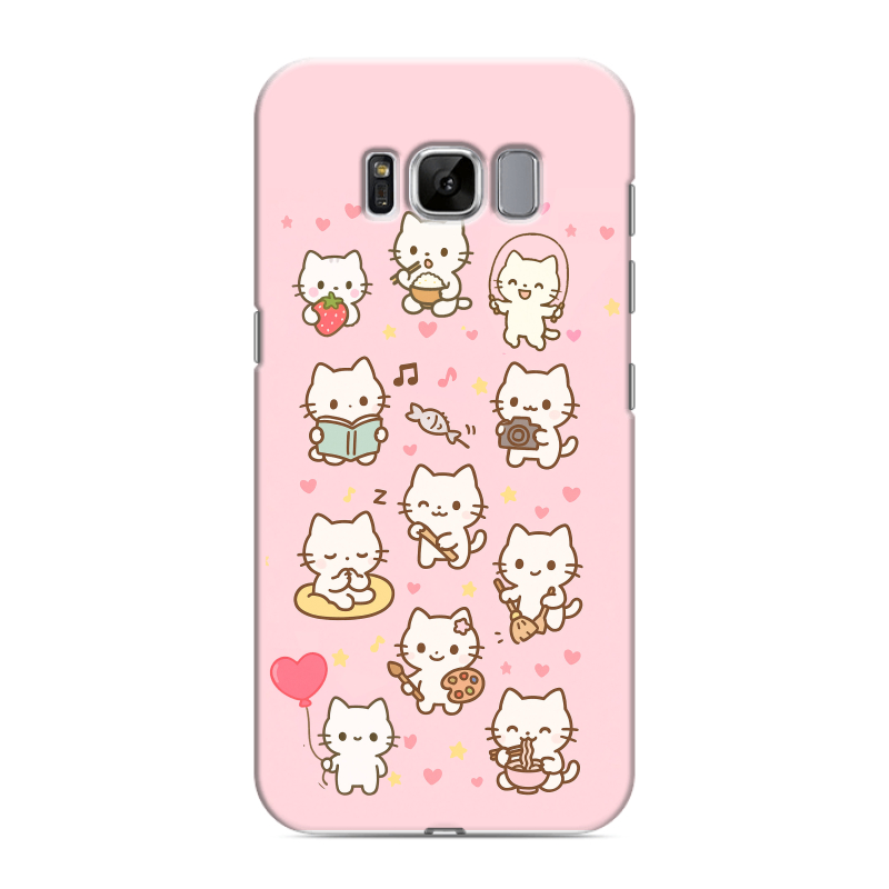 Силиконовый противоударный чехол на Samsung Galaxy S8 с принтом Hello Kitty Хелоу Кити Силиконовый противоударный чехол на Samsung Galaxy S8 с принтом Hello Kitty Хелоу Кити
