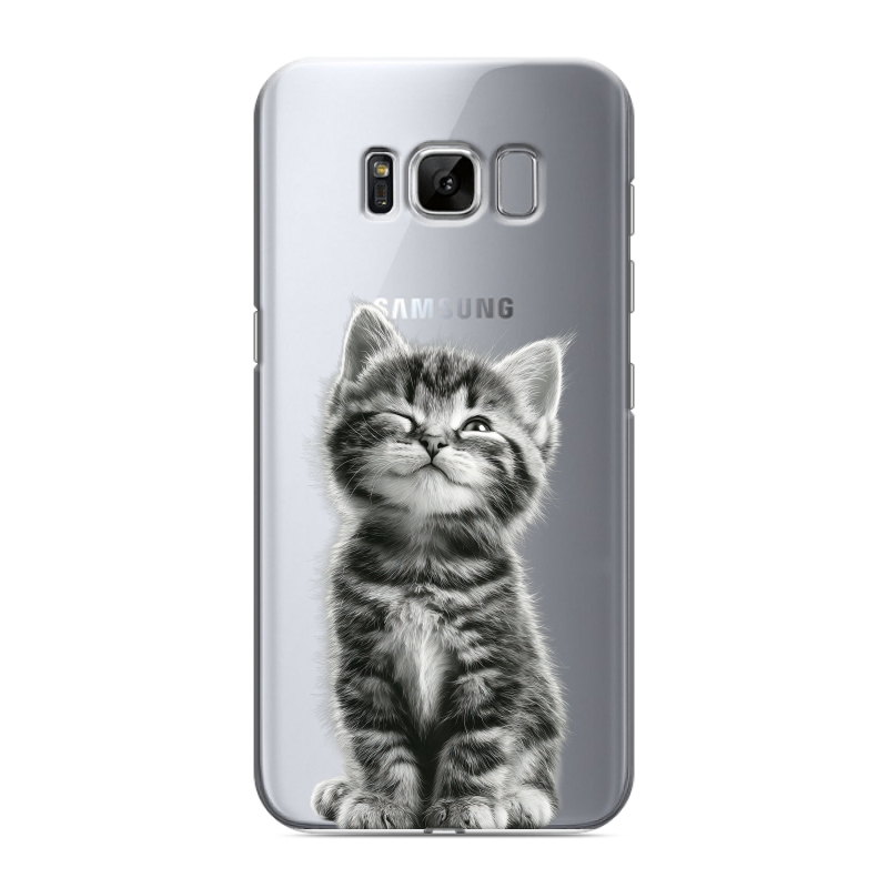 Силиконовый чехол на Samsung Galaxy S8 с принтом Котенок Силиконовый чехол на Samsung Galaxy S8 с принтом Котенок