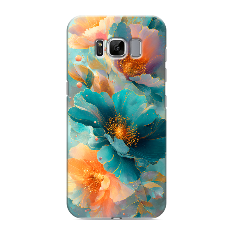 Силиконовый чехол на Samsung Galaxy S8 с принтом Цветы Силиконовый чехол на Samsung Galaxy S8 с принтом Цветы