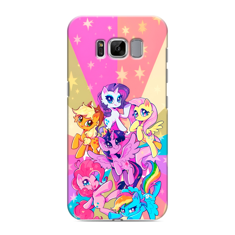 Силиконовый противоударный чехол на Samsung Galaxy S8 с принтом My little pony Дружба чудо Силиконовый противоударный чехол на Samsung Galaxy S8 с принтом My little pony Дружба чудо