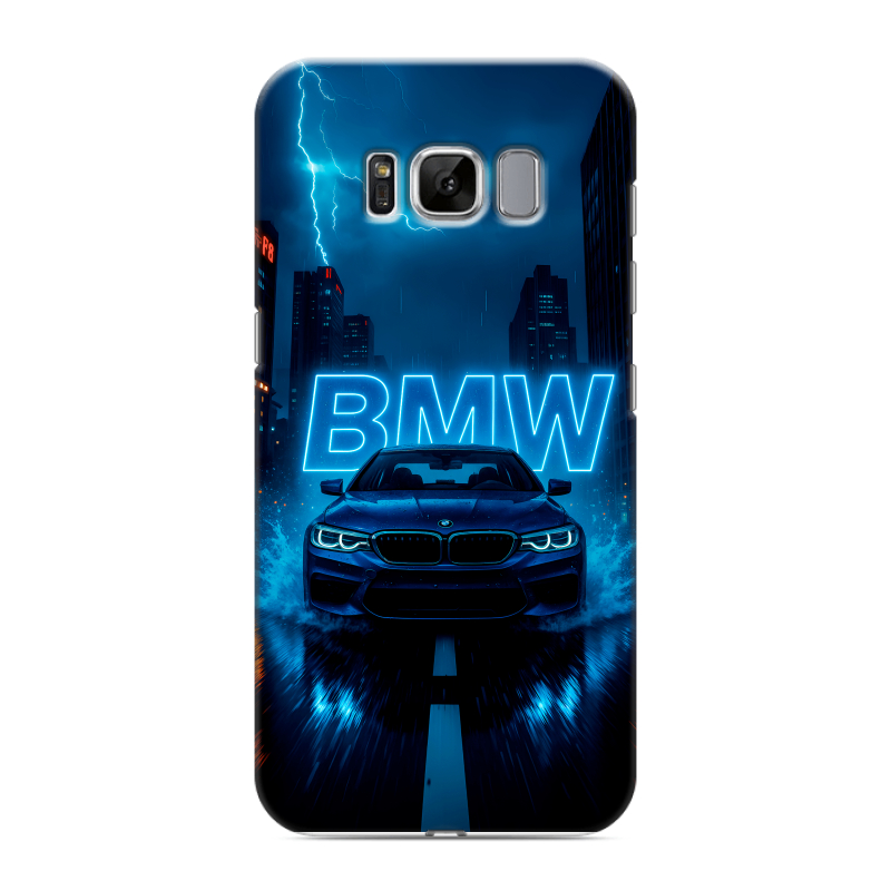 Силиконовый противоударный чехол на Samsung Galaxy S8 с принтом BMW БМВ Силиконовый противоударный чехол на Samsung Galaxy S8 с принтом BMW БМВ