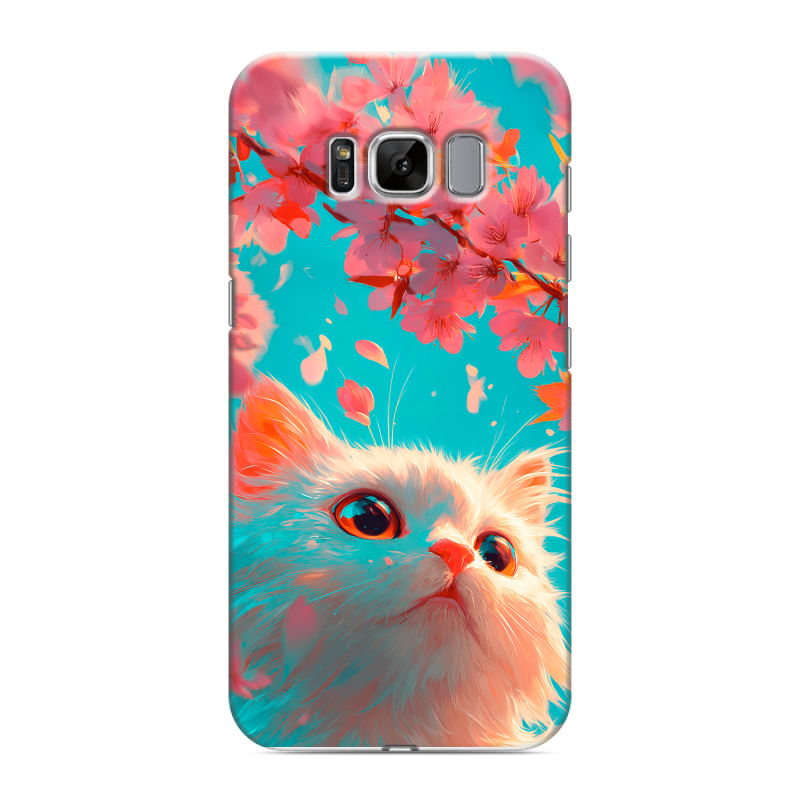 Силиконовый чехол на Samsung Galaxy S8 с принтом Красивый кот Силиконовый чехол на Samsung Galaxy S8 с принтом Красивый кот