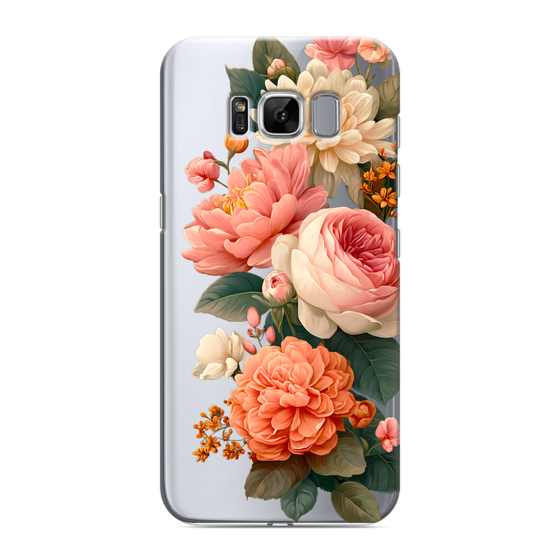 Силиконовый чехол на Samsung Galaxy S8 с принтом цветы Силиконовый чехол на Samsung Galaxy S8 с принтом цветы