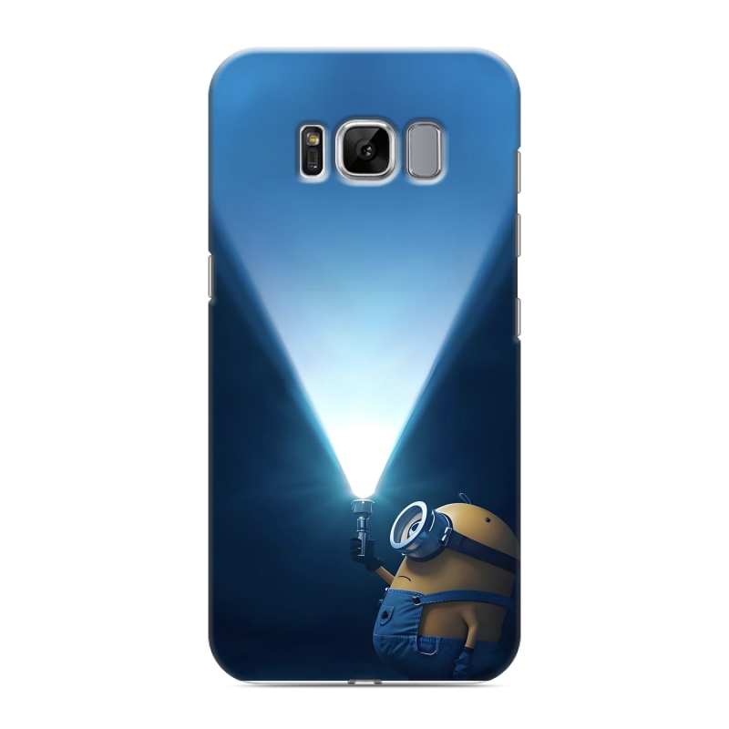 Силиконовый противоударный чехол на Samsung Galaxy S8 с принтом Миньоны Силиконовый противоударный чехол на Samsung Galaxy S8 с принтом Миньоны