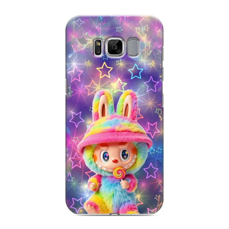 Силиконовый противоударный чехол на Samsung Galaxy S8 с принтом Labubu Лабубу Силиконовый противоударный чехол на Samsung Galaxy S8 с принтом Labubu Лабубу