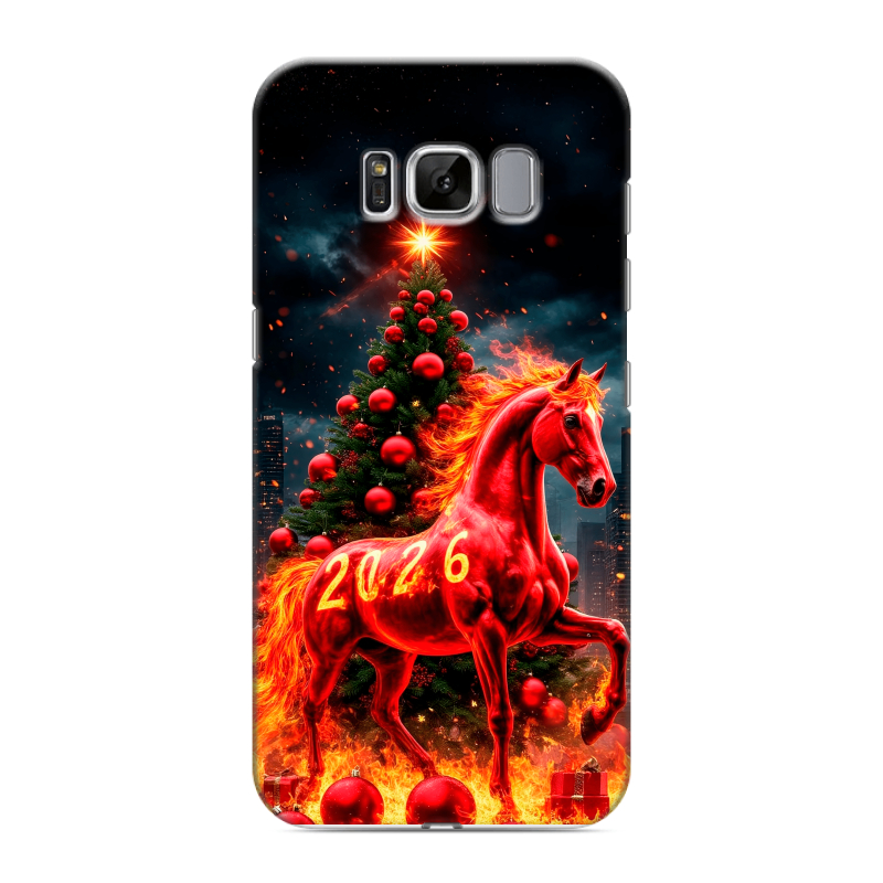 Силиконовый чехол на Samsung Galaxy S8 с принтом Новый год Силиконовый чехол на Samsung Galaxy S8 с принтом Новый год