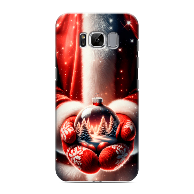 Силиконовый противоударный чехол на Samsung Galaxy S8 с принтом Новый год Силиконовый противоударный чехол на Samsung Galaxy S8 с принтом Новый год