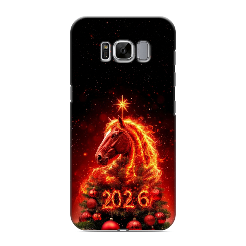 Силиконовый чехол на Samsung Galaxy S8 с принтом Новый год Силиконовый чехол на Samsung Galaxy S8 с принтом Новый год