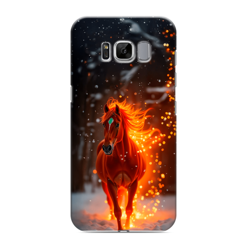 Силиконовый противоударный чехол на Samsung Galaxy S8 с принтом Новый год Силиконовый противоударный чехол на Samsung Galaxy S8 с принтом Новый год
