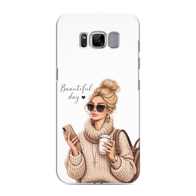 Силиконовый чехол на Samsung Galaxy S8 с принтом женский Силиконовый чехол на Samsung Galaxy S8 с принтом женский