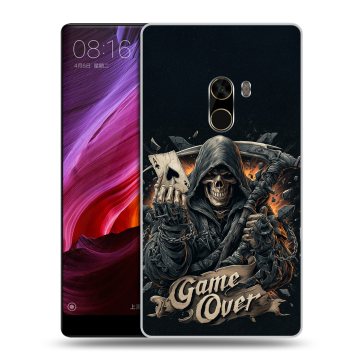 Силиконовый чехол на Xiaomi Mi Mix с принтом Скелет карты Силиконовый чехол на Xiaomi Mi Mix с принтом Скелет карты