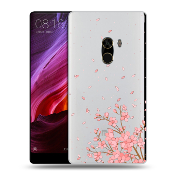Силиконовый чехол на Xiaomi Mi Mix с принтом Ветка сакуры Силиконовый чехол на Xiaomi Mi Mix с принтом Ветка сакуры