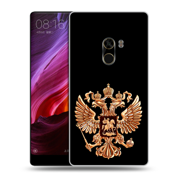 Силиконовый чехол на Xiaomi Mi Mix с принтом Герб России золотой Силиконовый чехол на Xiaomi Mi Mix с принтом Герб России золотой