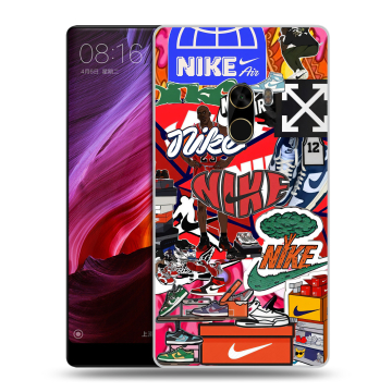 Силиконовый чехол на Xiaomi Mi Mix с принтом Найк Nike яркий Силиконовый чехол на Xiaomi Mi Mix с принтом Найк Nike яркий