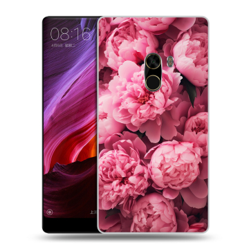 Силиконовый чехол на Xiaomi Mi Mix с принтом цветы пионы Силиконовый чехол на Xiaomi Mi Mix с принтом цветы пионы