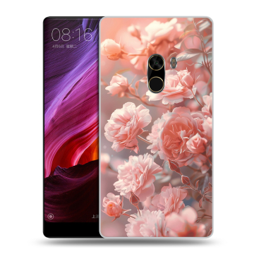 Силиконовый чехол на Xiaomi Mi Mix с принтом Розовые розы Силиконовый чехол на Xiaomi Mi Mix с принтом Розовые розы
