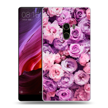 Силиконовый чехол на Xiaomi Mi Mix с принтом лавандовые розы