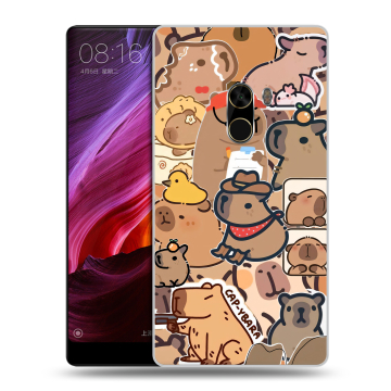 Силиконовый чехол на Xiaomi Mi Mix с принтом капибара
