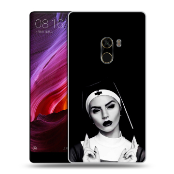 Силиконовый чехол на Xiaomi Mi Mix с принтом монашка Силиконовый чехол на Xiaomi Mi Mix с принтом монашка