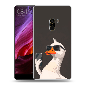 Силиконовый чехол на Xiaomi Mi Mix с принтом утка в очках Силиконовый чехол на Xiaomi Mi Mix с принтом утка в очках